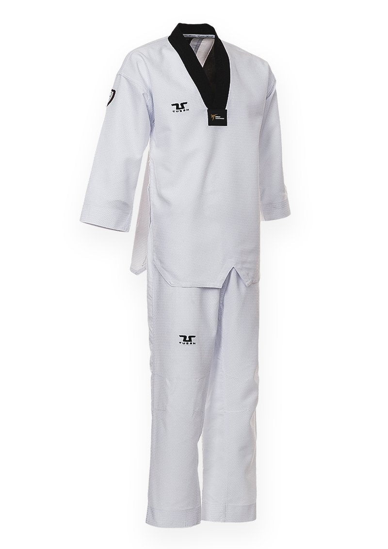 Sparring Premium Uniform WT Black V Neck