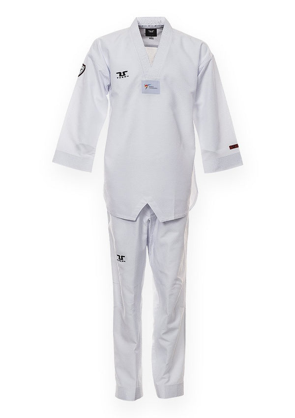 Sparring Premium Uniform WT Black V Neck