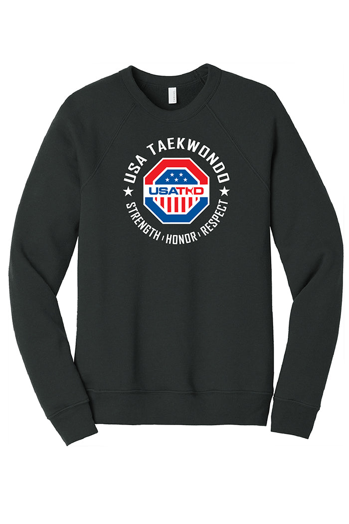USATKD Emblem (Color) Fleece Raglan Sweatshirt