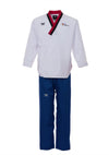 Poomsae Premium Cadet White Red V Neck