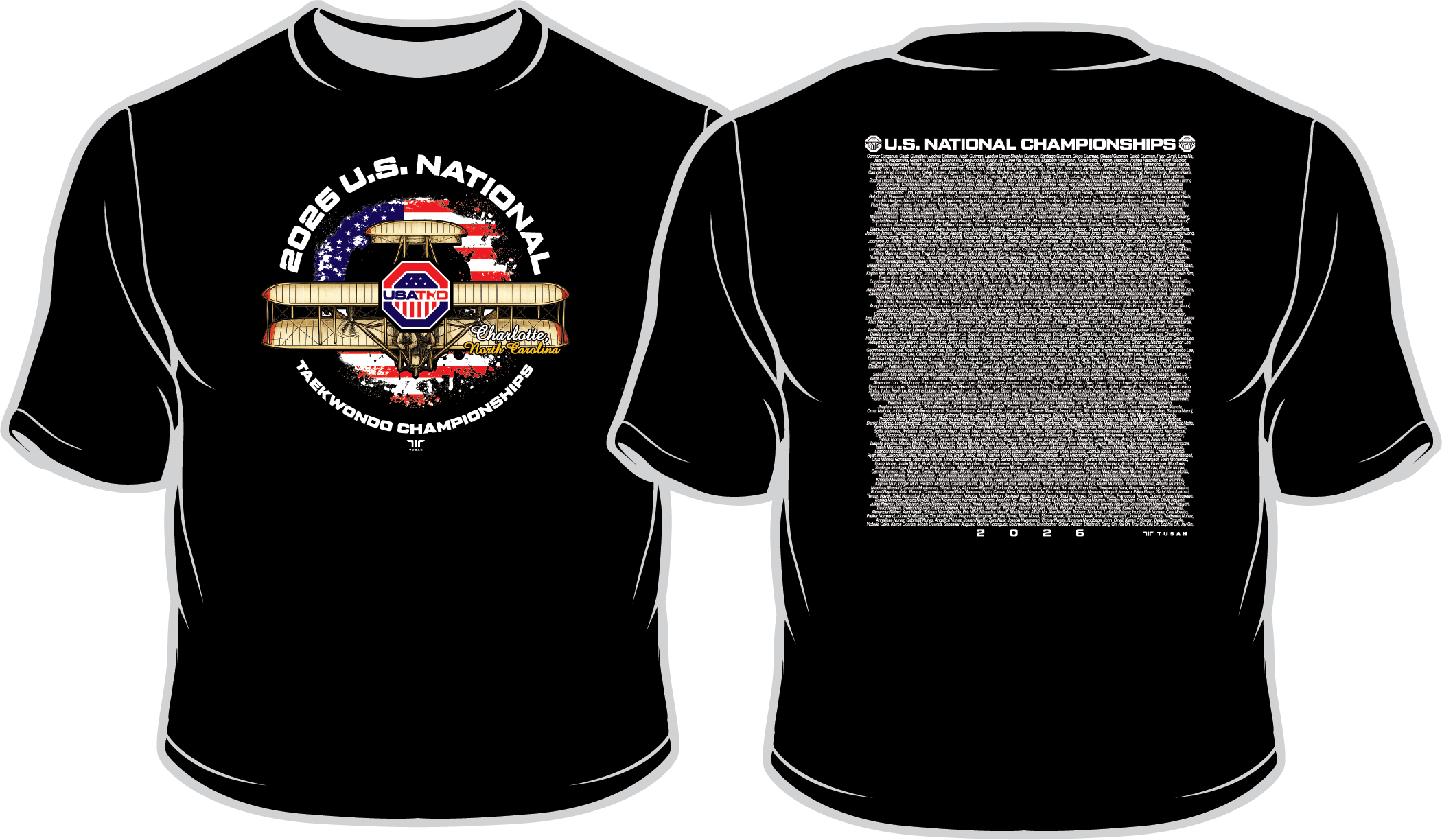2026 CHARLOTTE USATKD Nationals Event Shirt