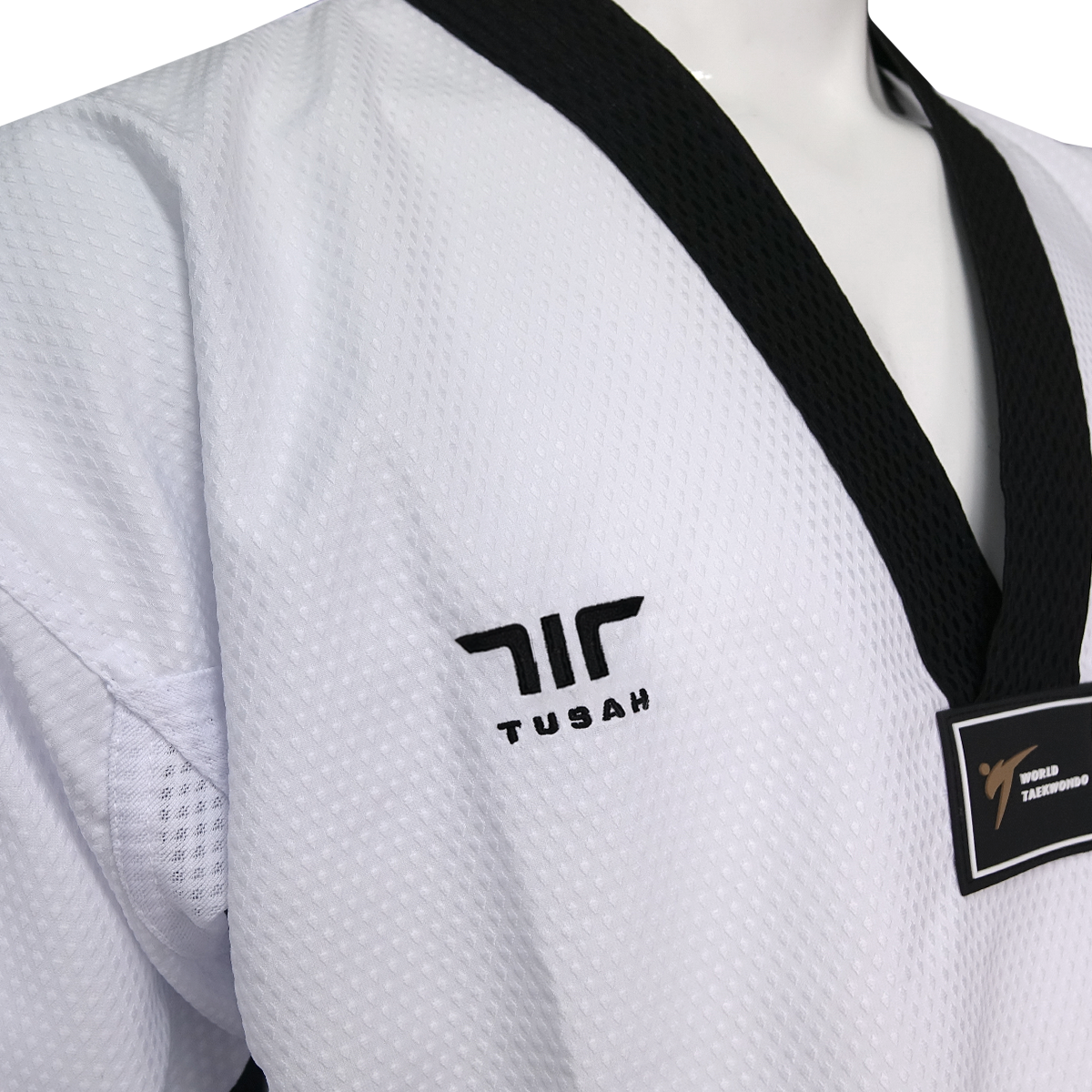 Sparring Premium Uniform WT Black V Neck